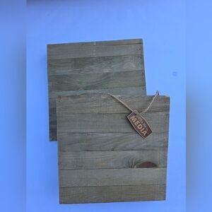2 Rustic Wooden Hanging Craft Box Boards